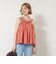 【WALANCE/ワランス】natural dye sheer cotton check gather camisole