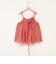 【WALANCE/ワランス】natural dye sheer cotton check gather camisole