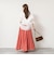 【WALANCE/ワランス】natural dye sheer cotton check flare スカート