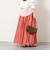 【WALANCE/ワランス】natural dye sheer cotton check flare スカート
