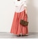 【WALANCE/ワランス】natural dye sheer cotton check flare スカート