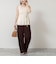 《手洗い可能》【TORRAZZO DONNA/トラッゾドンナ】2way Square Neck Knit ブラウス
