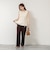 《手洗い可能》【TORRAZZO DONNA/トラッゾドンナ】2way Square Neck Knit ブラウス