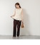 《手洗い可能》【TORRAZZO DONNA/トラッゾドンナ】2way Square Neck Knit ブラウス
