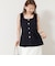 《手洗い可能》【TORRAZZO DONNA/トラッゾドンナ】2way Square Neck Knit ブラウス