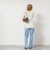 《手洗い可能》【TORRAZZO DONNA/トラッゾドンナ】2way Square Neck Knit ブラウス