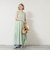 【WALANCE/ワランス】natural dye sheer cotton check gather dress