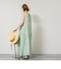 【WALANCE/ワランス】natural dye sheer cotton check gather dress