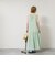 【WALANCE/ワランス】natural dye sheer cotton check gather dress