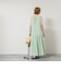 【WALANCE/ワランス】natural dye sheer cotton check gather dress