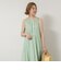【WALANCE/ワランス】natural dye sheer cotton check gather dress