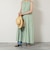 【WALANCE/ワランス】natural dye sheer cotton check gather dress