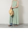 【WALANCE/ワランス】natural dye sheer cotton check gather dress