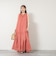 【WALANCE/ワランス】natural dye sheer cotton check gather dress