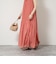【WALANCE/ワランス】natural dye sheer cotton check gather dress