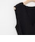 《セットアップ対応》ウォッシャブルリネンライクベルテッドノースリーブブラウス