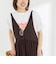 Wander lustウォッシャブルワイドシルエットプリントTシャツ