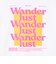 Wander lustウォッシャブルワイドシルエットプリントTシャツ