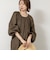 【WALANCE/ワランス】natural dye linen balloon sleeve dress
