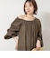 【WALANCE/ワランス】natural dye linen balloon sleeve dress
