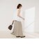 【MARILYN MOON/マリリーンムーン】sheer check 2way gathered blouse