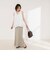 【MARILYN MOON/マリリーンムーン】sheer check 2way gathered blouse