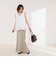 【MARILYN MOON/マリリーンムーン】sheer check 2way gathered blouse