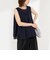 【MARILYN MOON/マリリーンムーン】sheer check 2way gathered blouse