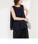 【MARILYN MOON/マリリーンムーン】sheer check 2way gathered blouse
