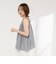 【MARILYN MOON/マリリーンムーン】sheer check 2way gathered blouse