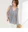 【MARILYN MOON/マリリーンムーン】sheer check 2way gathered blouse