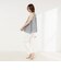 【MARILYN MOON/マリリーンムーン】sheer check 2way gathered blouse