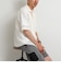 レースワンナップカラー 半袖ニットシャツ 26SS