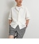 レースワンナップカラー 半袖ニットシャツ 26SS
