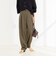 ウォッシャブルタックバレルチノパンツ