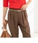 ウォッシャブルドットツッキリテーパードパンツ