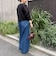 《手洗い可能》フロッキードットプリントクルーネックカーディガン