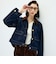 【RM denim】コーデュロイ襟2WAYフレアショート丈Gジャン