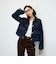 【RM denim】コーデュロイ襟2WAYフレアショート丈Gジャン