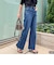《5サイズ展開》【RM denim】センタープレス裾デザインデニム