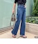 《5サイズ展開》【RM denim】センタープレス裾デザインデニム