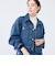 【RM denim】バックひねりデザインショート丈Gジャン