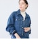 【RM denim】バックひねりデザインショート丈Gジャン