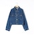 【RM denim】バックひねりデザインショート丈Gジャン