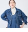 【RM denim】バックひねりデザインショート丈Gジャン