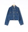 【RM denim】バックひねりデザインショート丈Gジャン