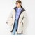 【WEB＆一部店舗限定色アイテム】【TAION/タイオン】ボア×ダウンフードロング(リバーシブル)