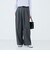 《セットアップ対応》ウォッシャブルバイオツイルタックワイドパンツ