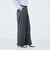 《セットアップ対応》ウォッシャブルバイオツイルタックワイドパンツ
