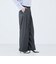《セットアップ対応》ウォッシャブルバイオツイルタックワイドパンツ